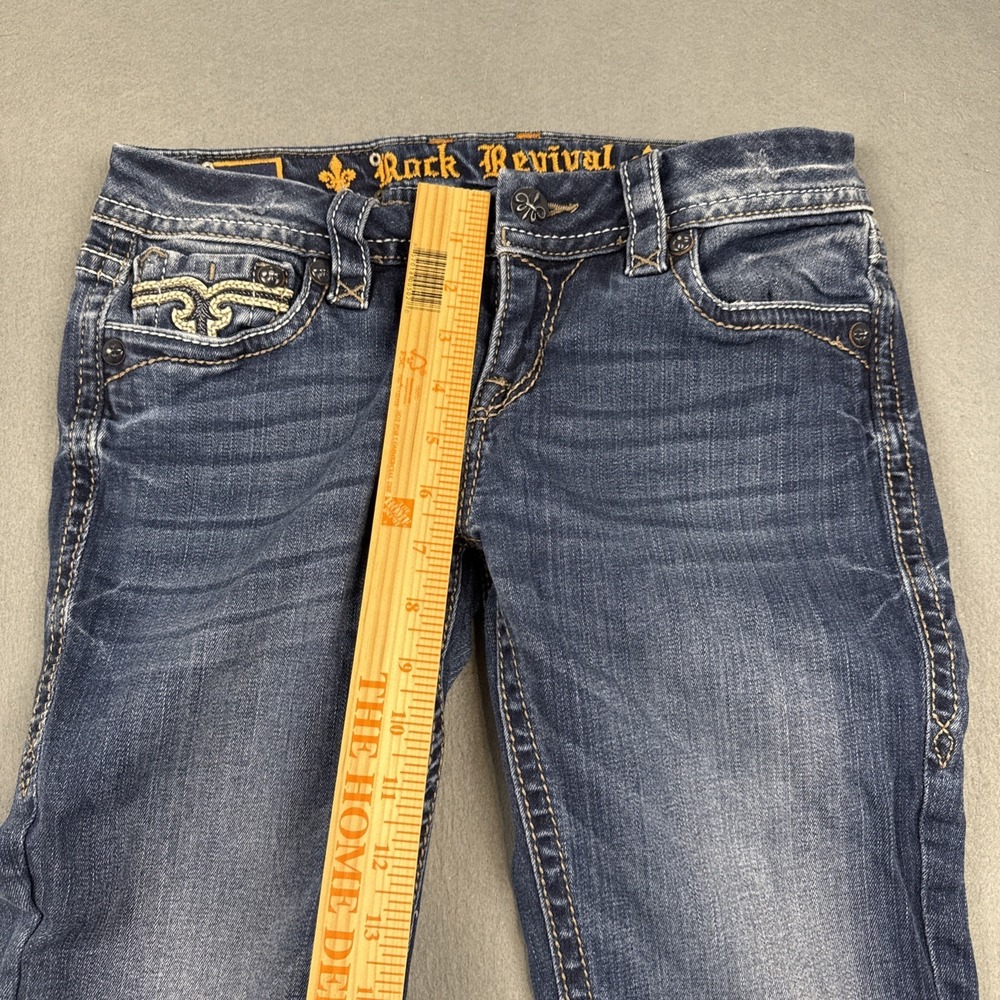 Rock Revival JEANS Womens 28/30 SKINNY Y2K Stretch THICK STITCH - Picture 8 of 10